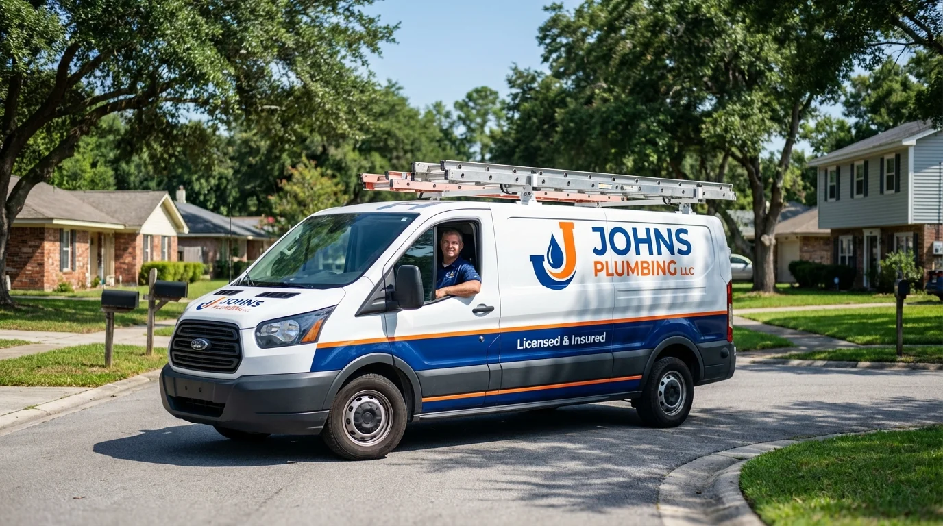 Johns Plumbing LLC service van in Elephant Butte, NM