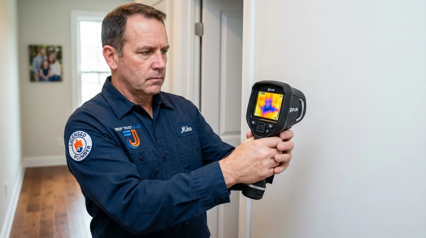 Thermal imaging leak detection by Johns Plumbing LLC in Elephant Butte